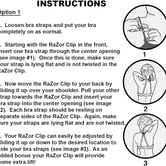 Racerback Bra Clip, Conceal Straps and Cleavage Control Bra Clips - Picture 3 of 5